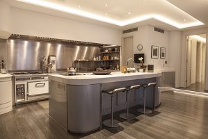Steel Kitchen in Luxury Home