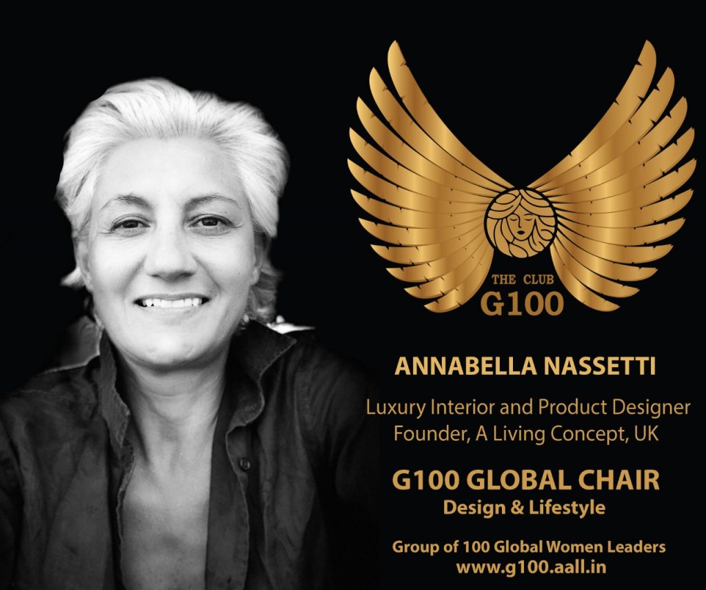 Annabella Nassetti - the g100 club - luxury interior and product designer