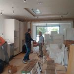 Annabella Nassetti & her team renovating a kitchen