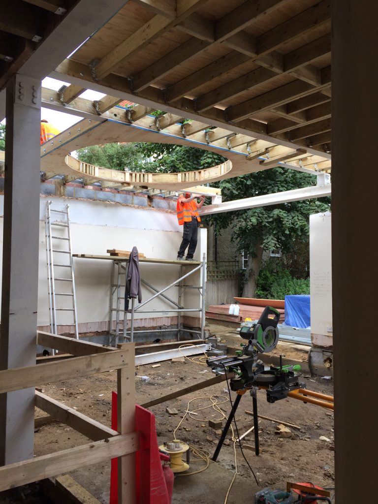 Construction of circular skylight