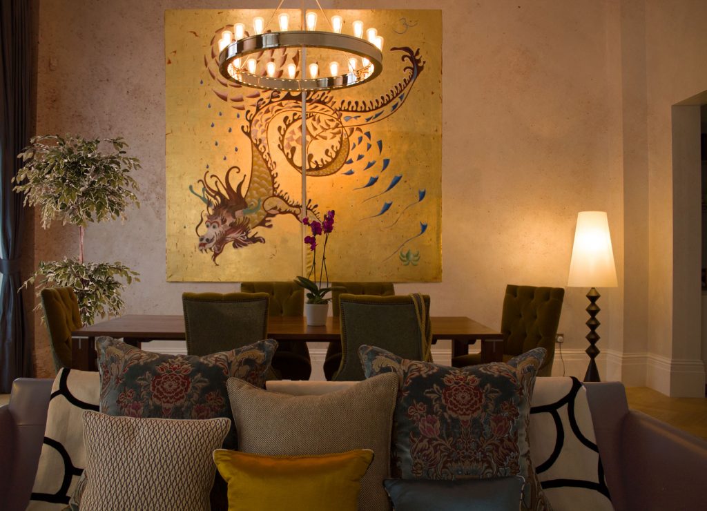 Dining room in period property